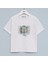 Erkek Çocuk Kısa Kol Bisiklet Yaka Tişört - 16627 - Beyaz 1