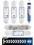 Kapalı Kasa Su Arıtma Cihazı 10'lu Filtresi Aquaflo Membran Set 1