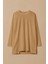 Kadın Yuvarlak Yaka Basic Tunik - Bej 1