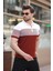 Kiremit Renk Bloklu Polo Yaka Triko Erkek T-Shirt E7409 1