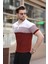 Kiremit Renk Bloklu Polo Yaka Triko Erkek T-Shirt E7409 2
