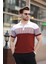 Kiremit Renk Bloklu Polo Yaka Triko Erkek T-Shirt E7409 3