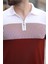 Kiremit Renk Bloklu Polo Yaka Triko Erkek T-Shirt E7409 4