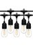 Ledx KB00001 5'li E27 Duy Sıralı 5 Metre Lamba Kablosu (5 Adet Duy Içerir) 1