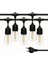 Ledx KB00001 5'li E27 Duy Sıralı 5 Metre Lamba Kablosu (5 Adet Duy Içerir) 5