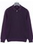 Erkek Şardonsuz Uzun Kol Ince Polo Yaka Sweatshirt - 180813 - Mürdüm 1