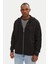 Erkek Tjm Varsity Tonal Fermuarlı Sweatshirt - Siyah 1
