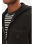 Erkek Tjm Varsity Tonal Fermuarlı Sweatshirt - Siyah 4