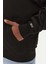 Erkek Tjm Varsity Tonal Fermuarlı Sweatshirt - Siyah 5