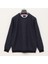 Erkek Uzun Kol Ince Sweatshirt - CZT-126 - Indigo - Lacivert 1