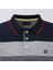 Erkek Polo Yaka Kısa Kol Tişört - (M-3xl) - CZT-146 - Lacivert - Kırmızı 2