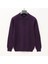 Erkek Şardonsuz Uzun Kol Ince Polo Yaka Sweatshirt - 189056 - Mürdüm 1