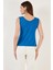 Slim Fit V Yaka Kalın Askılı 2' Li Paket Bluz Bayan Bluz 5864384S2 5