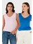 Slim Fit V Yaka Kalın Askılı 2' Li Paket Bluz Bayan Bluz 5864384S2 1