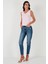 Slim Fit V Yaka Kalın Askılı 2' Li Paket Bluz Bayan Bluz 5864384S2 4