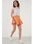 Desenli Beli Lastikli Slim Fit Mini 2'li Paket Şort Etek Bayan Şort Etek 5864024S2 4