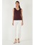 Slim Fit V Yaka Kalın Askılı 2' Li Paket Bluz Bayan Bluz 5864384S2 4