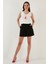 Slim Fit V Yaka Kalın Askılı 2' Li Paket Bluz Bayan Bluz 5864384S2 4
