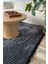 Akça Modern Tasarım Yıkanabilir Dokuma Kaymaz Taban Halı Yolluk Kilim Antrasit 2