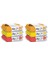 Islak Havlu Mendil Meyve Çeşitleri 90 Yaprak (6 Lı Set) Plastik Kapaklı (Citrus Garden) 1
