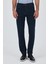 Koyu Lacivert Gabardin 5 Cep Düz Paça Casual Slim Fit Pamuklu Denim Pantolon 1023250154 1