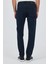 Koyu Lacivert Gabardin 5 Cep Düz Paça Casual Slim Fit Pamuklu Denim Pantolon 1023250154 5
