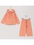 Kız Çocuk Uzun Kol Kalın Alt - Üst Takım - 25119 - Somon 1
