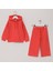 Kız Çocuk Uzun Kol Kalın Alt - Üst Takım - 25119 - Oranj 1