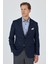 Lacivert Mono Yaka Armürlü Tam Astar Esnek 6 Drop Comfort Fit Classic Ceket 1002250153 1