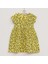 Kız Çocuk Kısa Kol Elbise - 42385 - Sarı 1