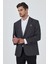 Koyu Antrasit Mono Yaka Bez Ayağı Tam Astar Esnek 4 Drop Comfort Fit Classic Ceket 1002250157 3