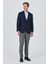 Koyu Lacivert Mono Yaka Bez Ayağı Tam Astar Esnek 4 Drop Comfort Fit Classic Ceket 1002250157 2