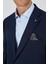 Koyu Lacivert Mono Yaka Bez Ayağı Tam Astar Esnek 4 Drop Comfort Fit Classic Ceket 1002250157 4