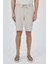 Bej Düz Esnek Gabardin Casual Şort 1016250150 1
