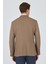 Koyu Bej Kılıç Yaka Esnek 6 Drop Slim Fit Classic Ceket 1002250124 5