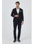Siyah Mono Yaka Gofreli Esnek 6 Drop Slim Fit Casual Ceket 1002250125 2