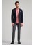 Siyah Kareli Mono Yaka Likralı 6 Drop Ekstra Slim Fit Casual Ceket 1002240156 2
