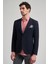Siyah Kareli Mono Yaka Likralı 6 Drop Ekstra Slim Fit Casual Ceket 1002240156 3