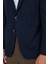 Lacivert Kılıç Yaka Esnek 6 Drop Slim Fit Classic Ceket 1002250124 4