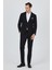 Siyah Mono Yaka Gofreli Esnek 6 Drop Slim Fit Casual Ceket 1002250126 2