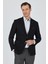 Siyah Kılıç Yaka Esnek 6 Drop Slim Fit Classic Ceket 1002250124 3
