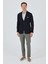 Koyu Lacivert Mono Yaka Gofreli Esnek 6 Drop Slim Fit Casual Ceket 1002250126 2