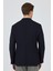 Koyu Lacivert Mono Yaka Gofreli Esnek 6 Drop Slim Fit Casual Ceket 1002250126 5