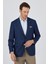 Lacivert Mono Yaka Armürlü Tam Astar Esnek 4 Drop Comfort Fit Classic Ceket 1002250152 3