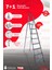 Yakut Serisi - 7+1 Basamaklı Galvanizli Profil Merdiven - Ev - Bahçe - İş Yeri İçin Dayanıklı 1