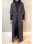 Piliseli Kimono Pareo Kaftan Bağlanabilir RPK004 Antrasit 1