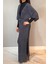 Piliseli Kimono Pareo Kaftan Bağlanabilir RPK004 Antrasit 2
