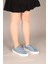 GUSTA Taş Bağcıklı Taş Detaylı Sneakers KOT MAVİ 5