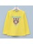 Kız Çocuk Şardonsuz Uzun Kol Ince Tişört - 31586 - Sarı 1