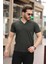 Erkek Hemşir Yaka Likralı Regular Kalıp Polyamid Kumaş T-Shirt 1